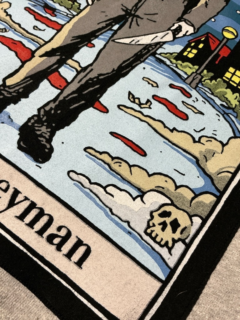 The Boogeyman Graphic Crewneck Sweater - Light Gray - Picture 3 of 7